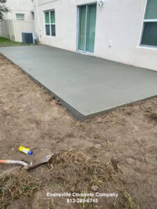 concrete patio