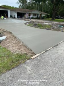 concrete driveway